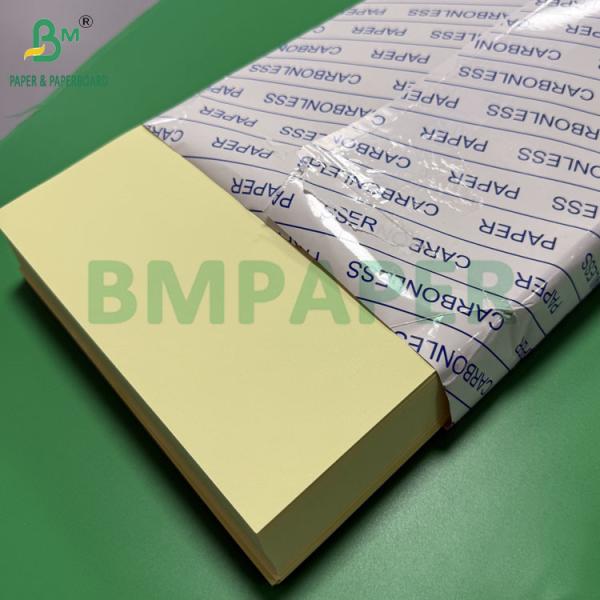 55 - 80gsm Carbonless CF Paper For Receipts Light Pink Green Blue Yellow Colored