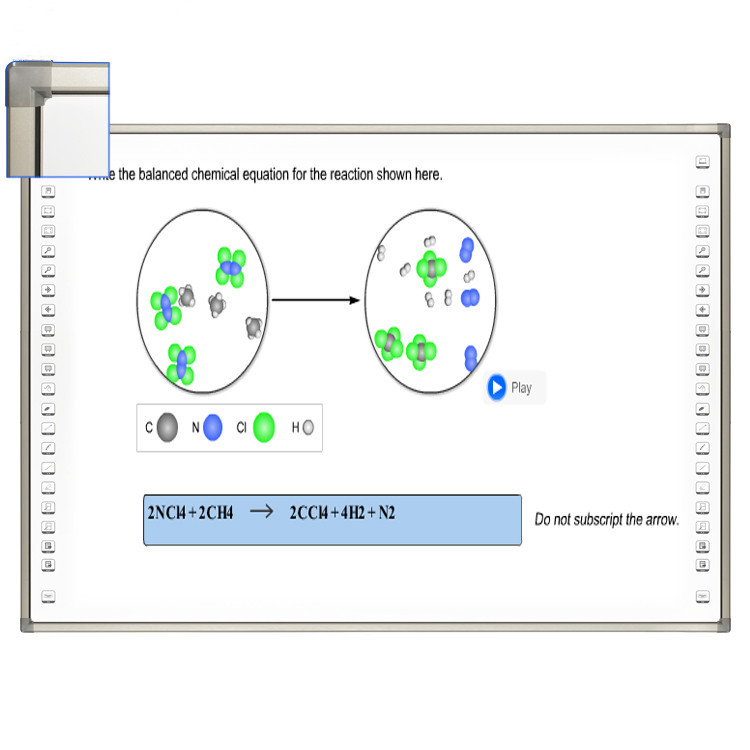 95'' Education Interactive Whiteboard , All In One 3840x2160 Interactive Smart Board