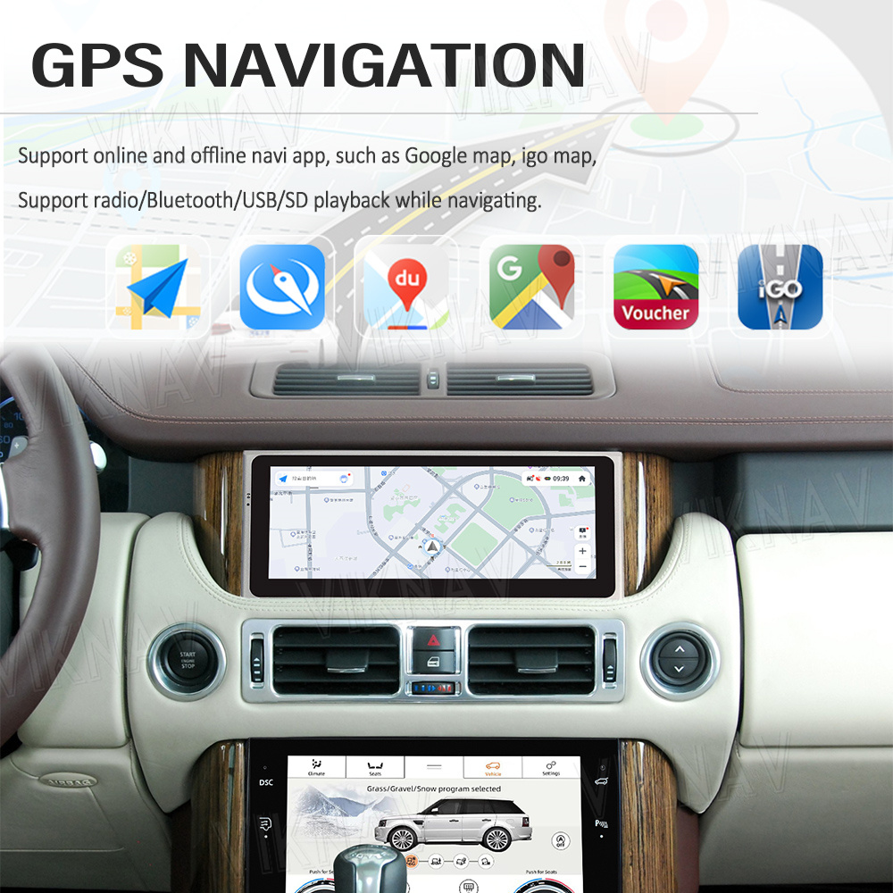 GPS Navigation Wireless Car Radio Android 10 For Range Rover Vouge V8 L322 1998-2012