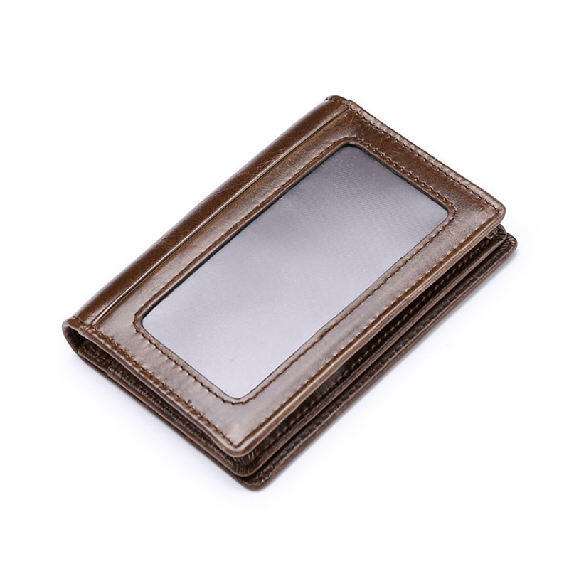 Custom England Style RFID ID Credit Business Cardholder Leather Credit Card Holder Wallet