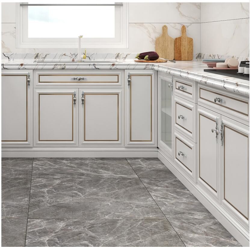 Luxury Primery Solid Wood Kitchen Cabinets In L Shape And With Tall Cabinet