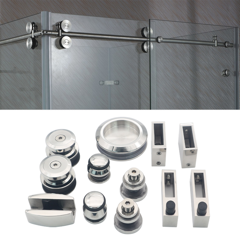 Modern Sliding Shower Door with Competitive and Stainless Steel Barn Door Accessories