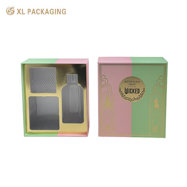 Custom Printed Cosmetic Paper Box Packaging Tuck Top For Disposable Perfume