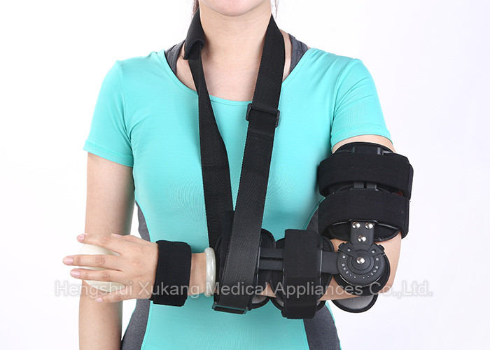 Washable M Size Elbow Support Brace , Durable Aluminum ROM Hinged Elbow Brace