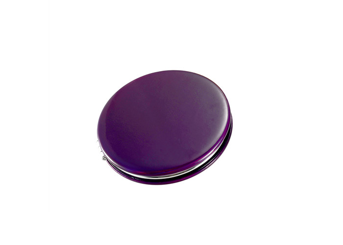 Jelly Color ABS Cosmetic Pocket Mirror Debossing 10mm Thickness Small Hand Mirror