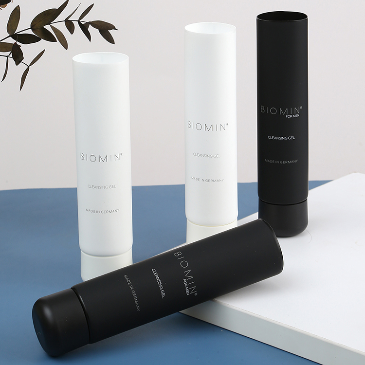 Customized 30ml 50ml 100ml 150ml White Blue Plastic PE Cosmetic Squeeze Printing Tube with Screw Top Lid OEM/ODM Acceptable