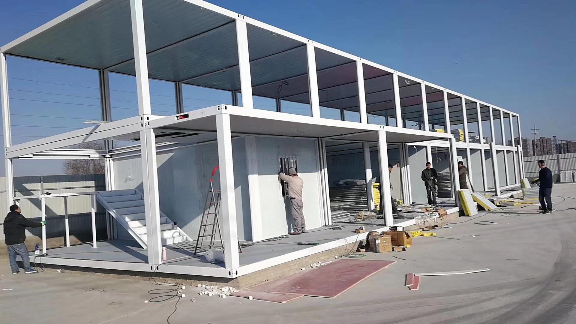 Foldable Extendable Prefab Container House Mobile Solar Accommodation For Warehouse