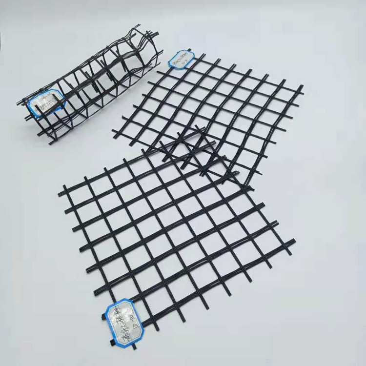 Onsite Inspection 100kn Fiberglass Geogrid Coated Bitumen for Road and Bridge Pavement