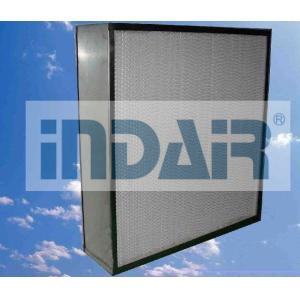 Separator Design Terminal HEPA Filter , White Color H13 / H14 HEPA Filter