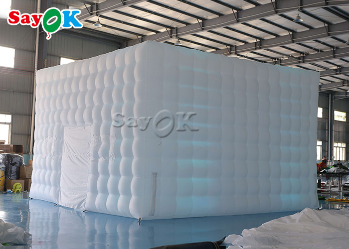 Large Inflatable Tent 6.5m 21ft Inflatable Air Tent Square Marquee With LED Tube Lights