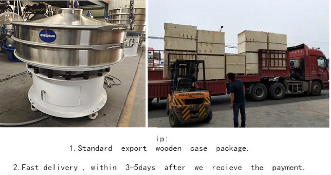 Automatic 0 - 10t/H Capacity Powder Ultrasonic Vibrating Sieve With Wire Woven Mesh