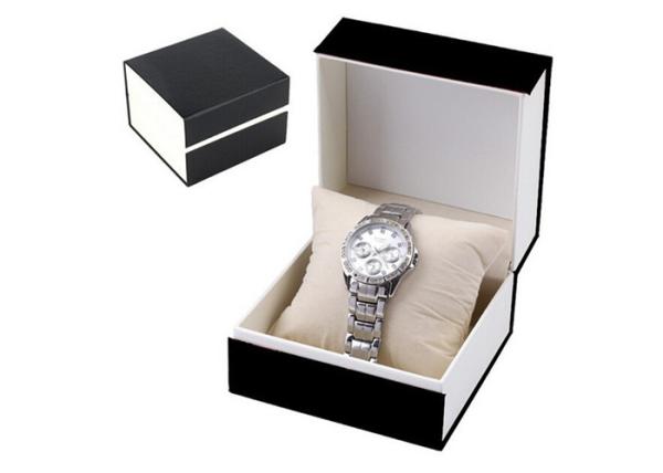 Fashional Luxury Paper Watch Box With Pillow Offset Printing Environmentally