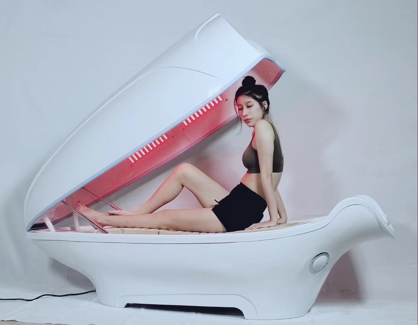 Led Photon Infrared Sauna Pod Ozone Steam Weight Loss Capsule Machine