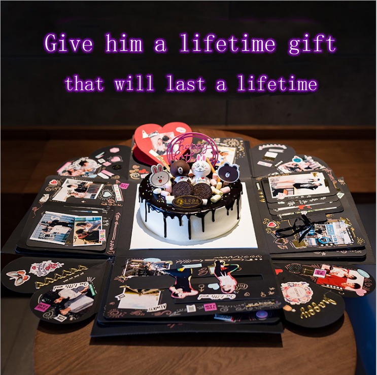 Luxury Christmas Explosion Gift Box , OEM Service Valentine'S Day Favor Boxes