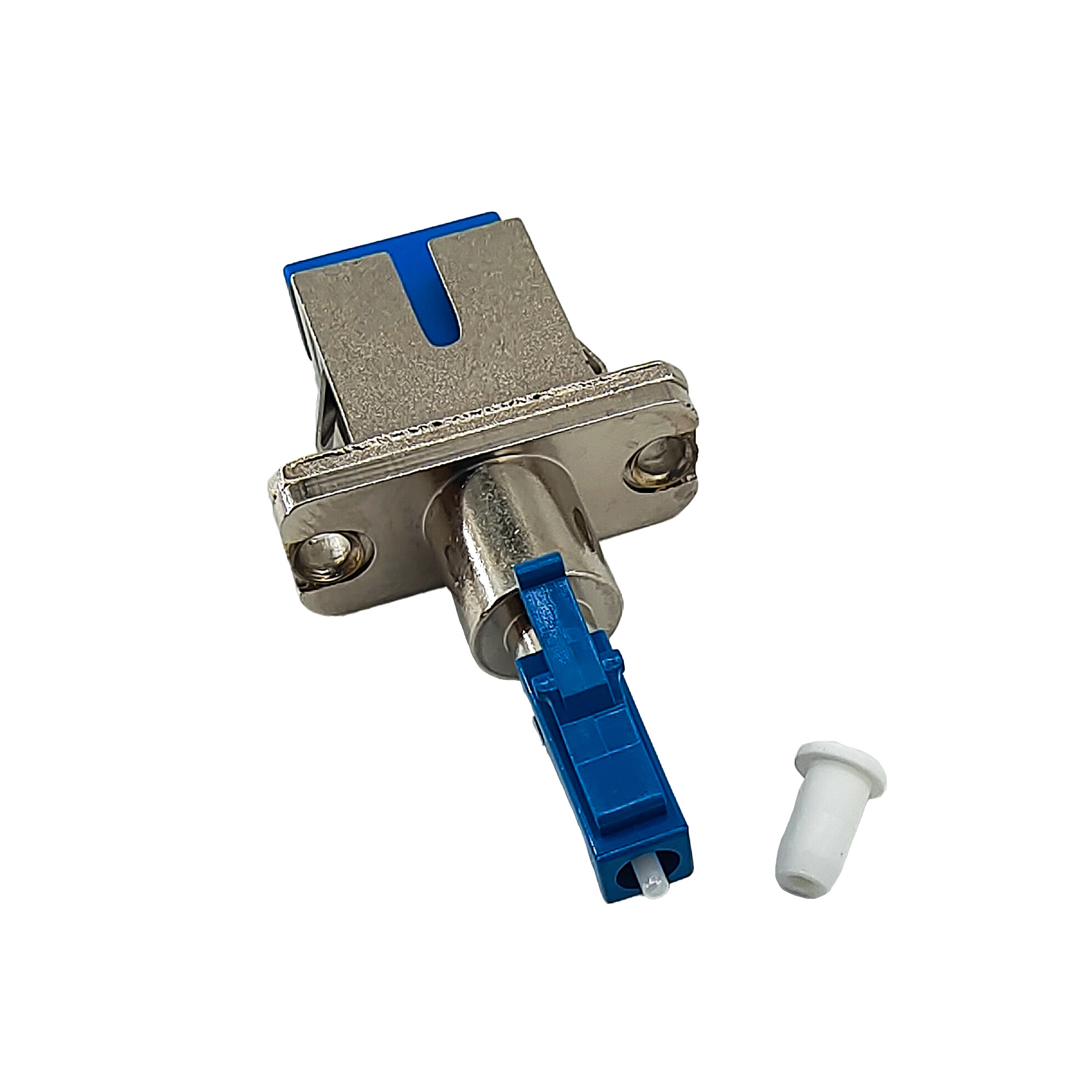 SC UPC Female To LC UPC Male Fiber Hybrid Adapter Simplex Singlemode Metal
