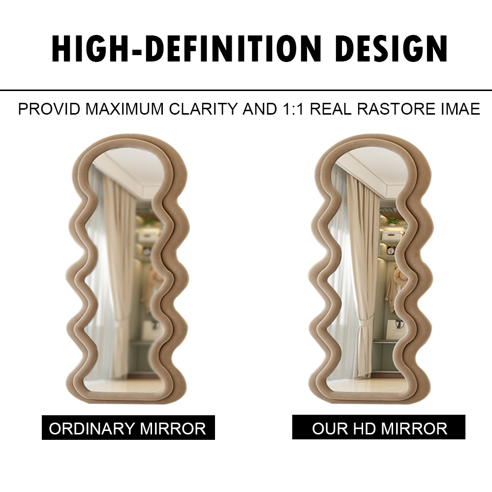 Contemporary Design Style Unbreakable Wall-Mounted Large Decorative Mirrors for Wall