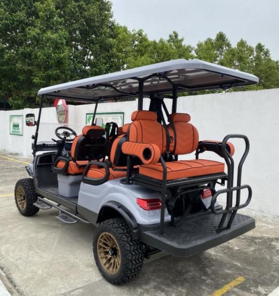 OEM 6 Seater Electric Utility Lifted Golf Cart 4 Wheel Disc Brake 10 Inch TFT
