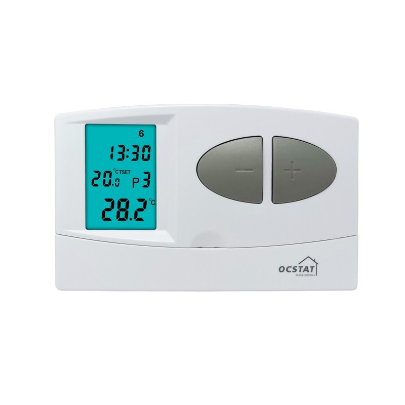 Riseem Battery Supply Temperature Control Heating 7 Day Programmable Wired Digital Room Thermostat With 230V