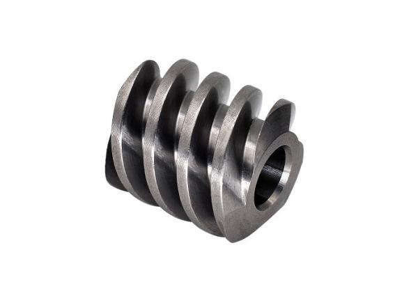 Miniature Input Worm Gear Steel 3 Lead M2.0 C1144 For Right Angle Gearbox AGMA /