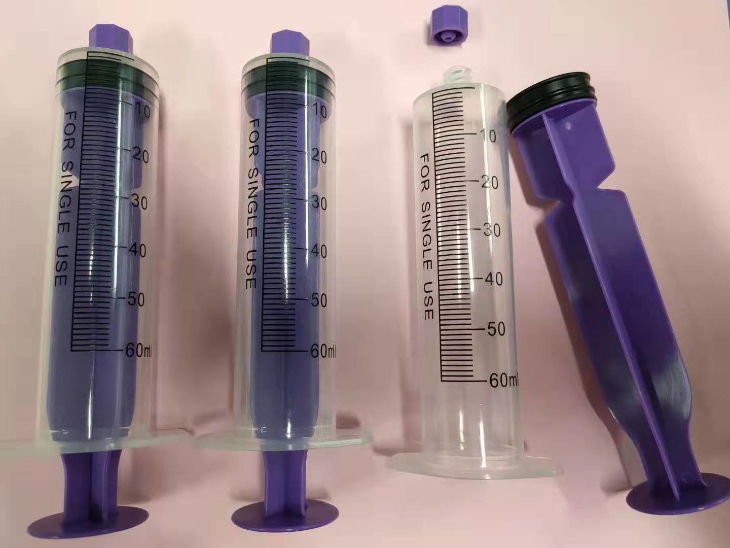 50ml 60ml Oral Syringe , Luer Lock Tip Syringe With Catheter
