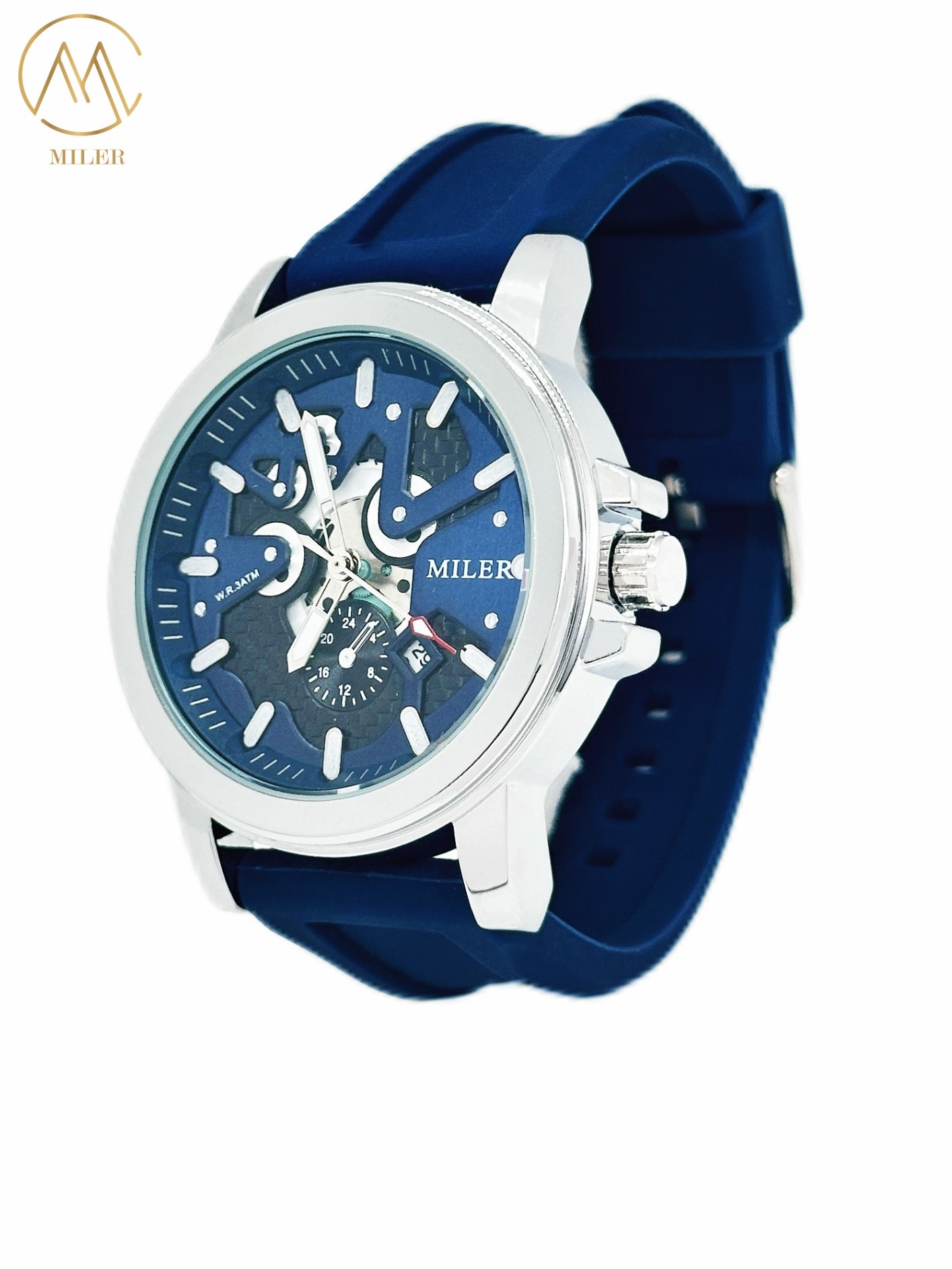 Brand Luxury Sports Wrist Watches Silicone Band Luminous Clock Calendar Wristwatch