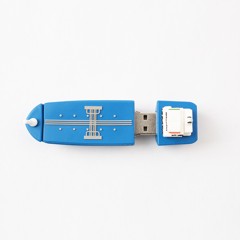 Customized Made PVC Boat Shaped USB Flash Drives 2.0 And 3.0 256GB 512GB 1TB