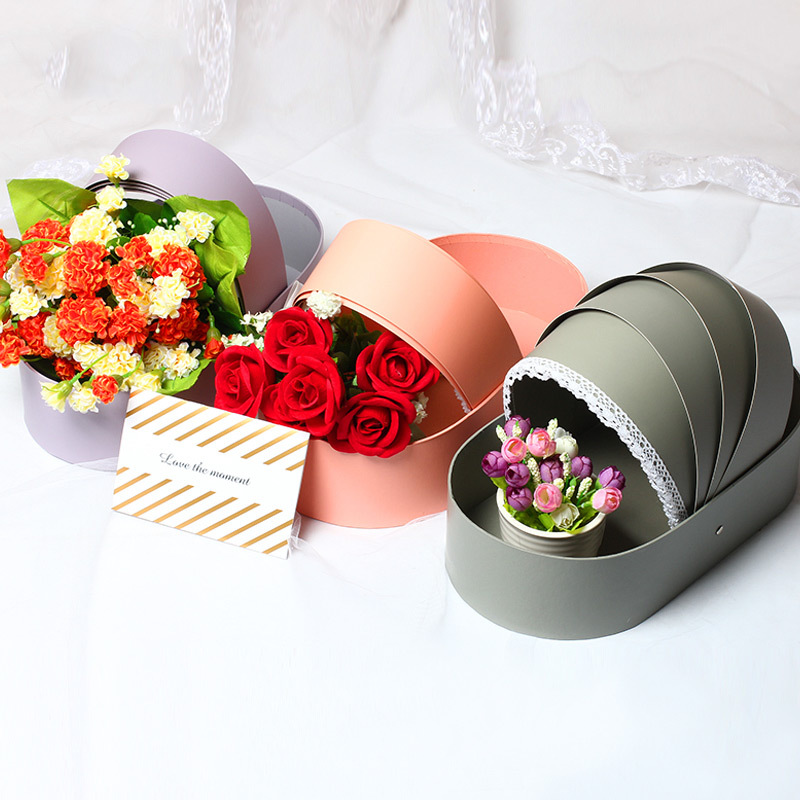 Custom Order Accepted Colorful Flower Necklace Gift Jewelry Round Paper Acrylic Boxes