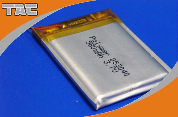 Polymer Lithium Ion Batteries for Vidicon Camera GSP053040 3.7V 580mAh