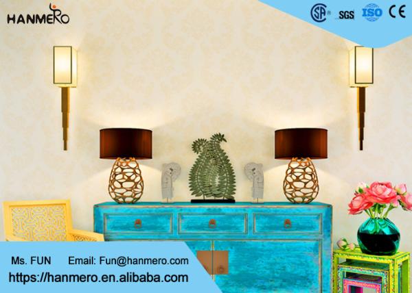 European Vintage Style Wallpaper With Wet Embossing , Non - Woven Materials