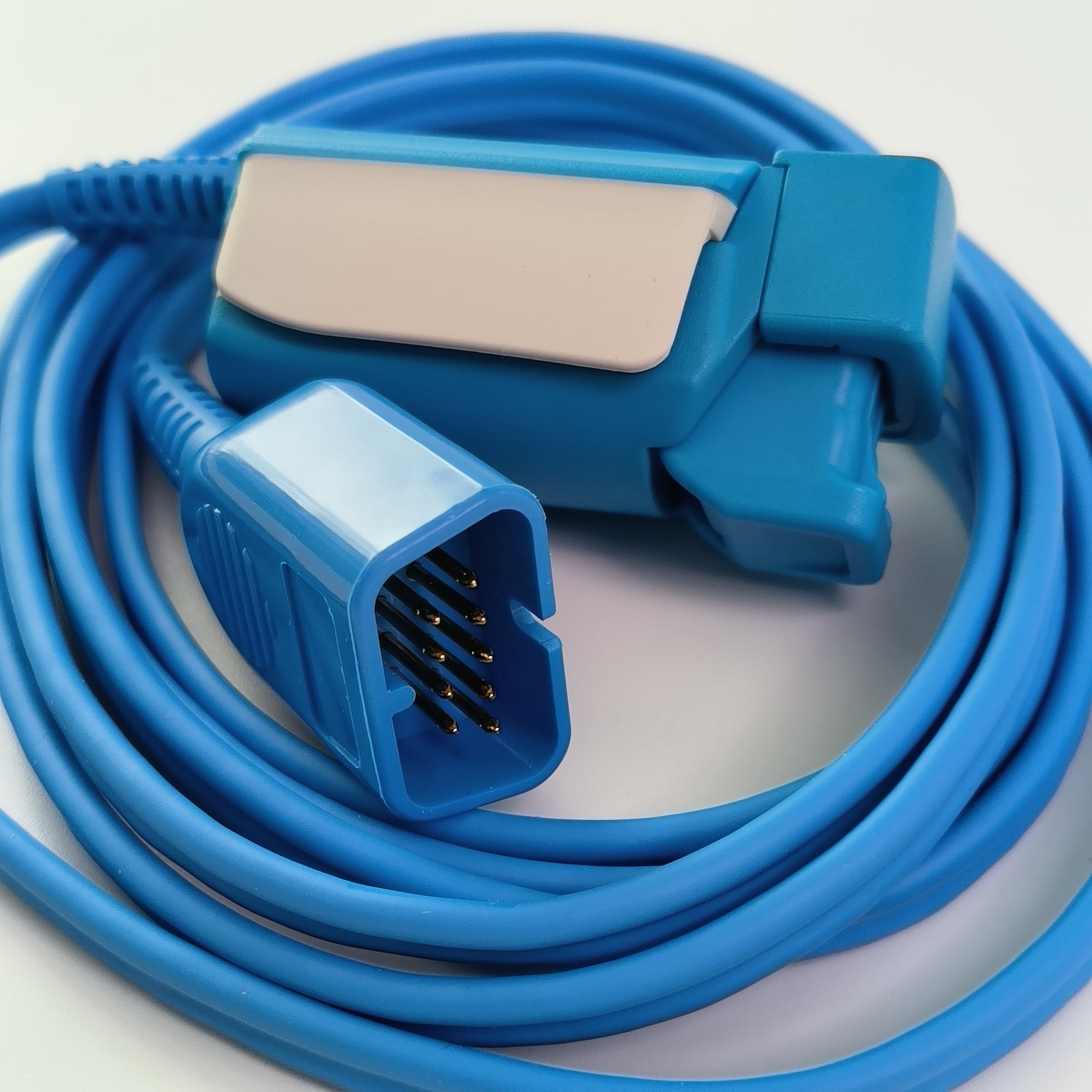 NIHON KOHDEN Patient Monitor Finger Probe Adult SpO2 Clip P225F MODEL:TL-201T L 1.6m