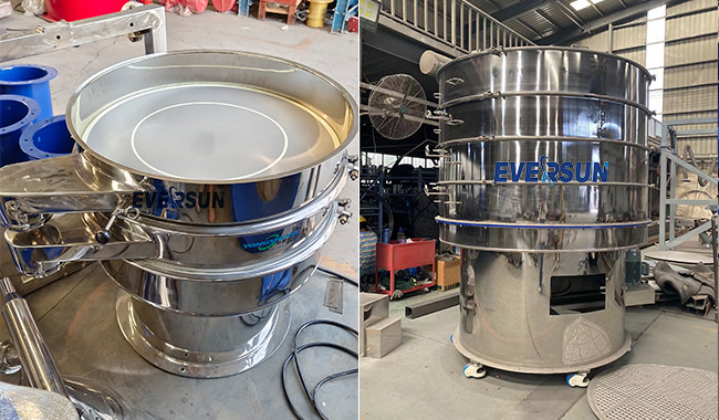 Multilayer High Efficiency Aluminum Powder Sieve Plastic Granule Vibrating Screen