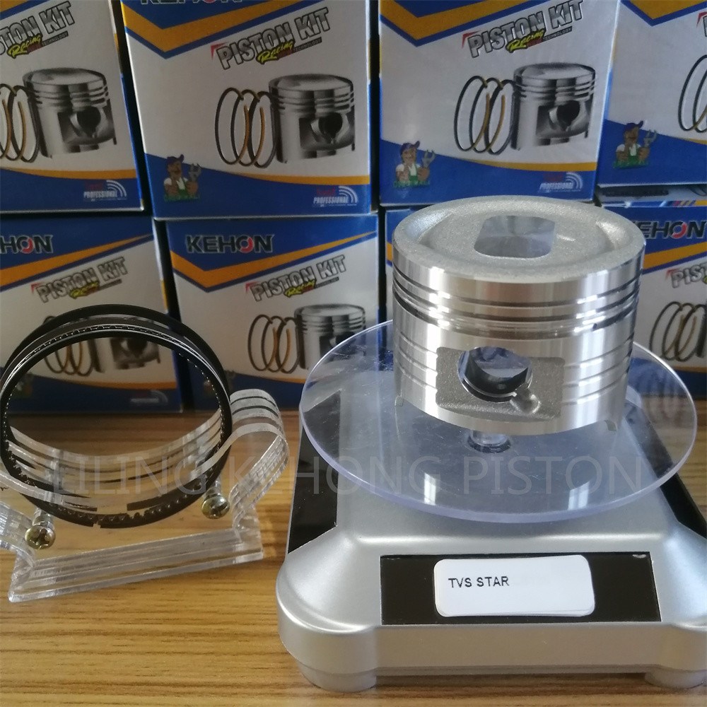 TVS100 Motorcycle Engine TVS Piston 0.074kg Aluminum Alloy Wear Resistant