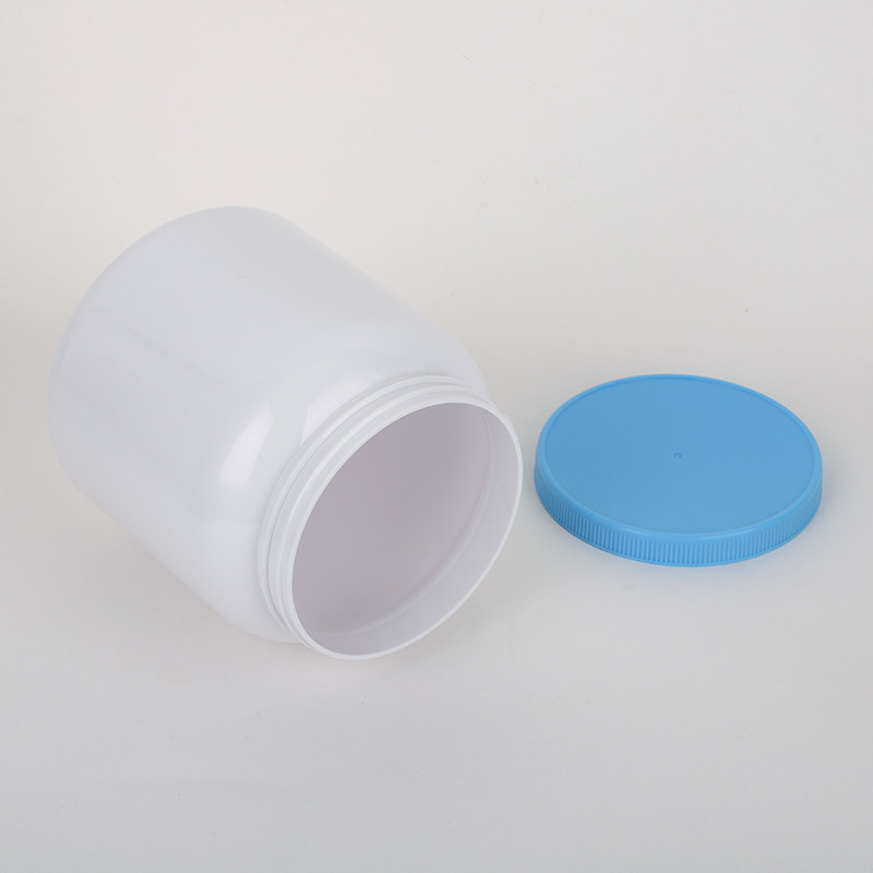 New Design 400g 1000g Plastic Milk Protein Powder PET Container Can With Screw Cover