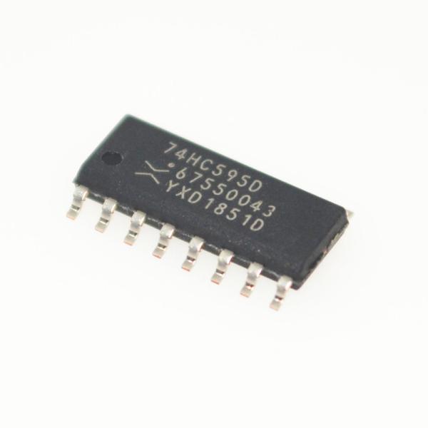 China 74HC595D Shift Register 8-Bit Serial-In Parallel-Out Serial Output Latch High-Current Tri-State Outputs Wide Operating Voltage (2V-6V) Low Power Consumption & Easy Daisy-Chaining on sale China 74HC595D Shift Register 8-Bit Serial-In Parallel-Out Serial Output Latch High-Current Tri-State Outputs Wide Operating Voltage (2V-6V) Low Power Consumption & Easy Daisy-Chaining on sale