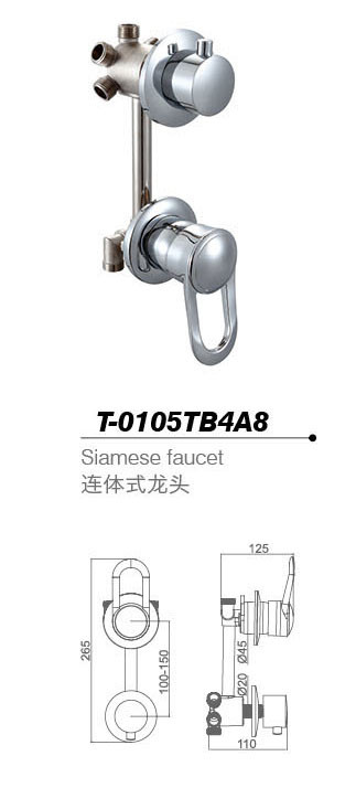 Bathtub mixer,Faucet,cold/hot water basin tap T-0105TB4A8