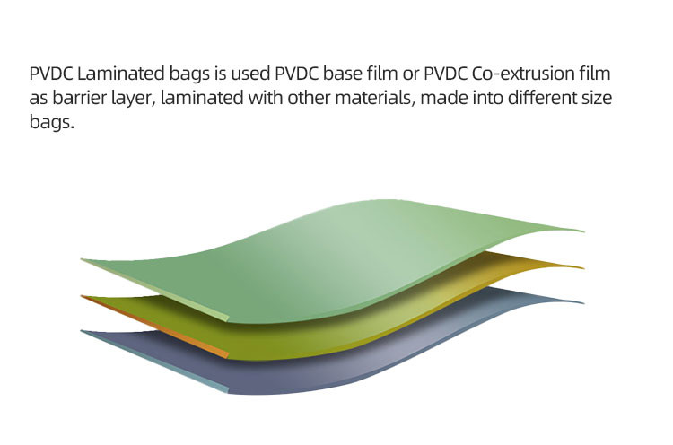 Custom Printed PVDC Laminated Bags for Food Packaging 40mic~250mic