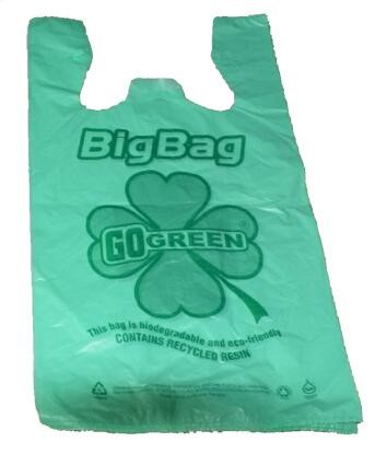 Biodegradable Roll heart bag, Vest bag, Pocket, Roll bag, 100% Biodegradable Cornstarch Garbage Bags garment biodegradab