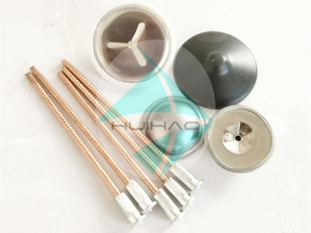 90mm Length Stud Welding Pins Ship Deck Aluminum Alloy Flange Copper Coated