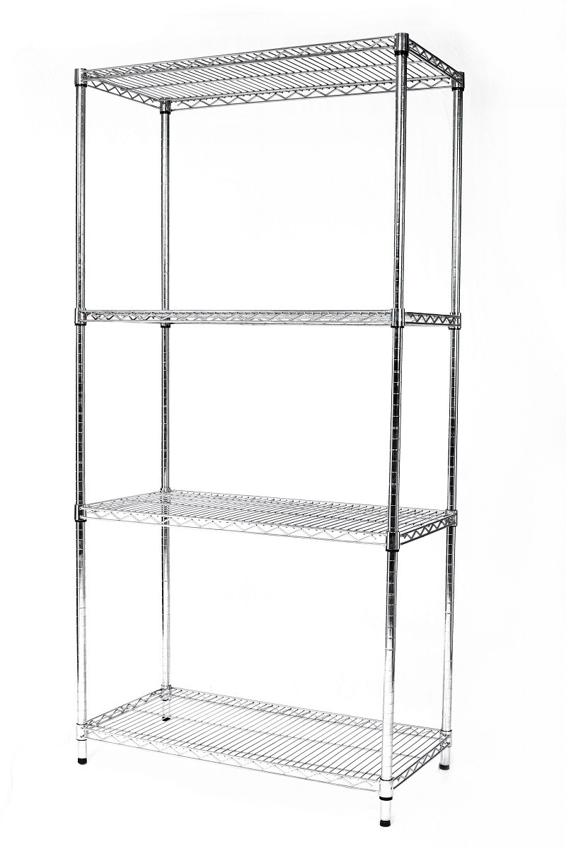 Customized ESD Storage 4 Layers Shelf Trolley Wire Mesh shelving Cart