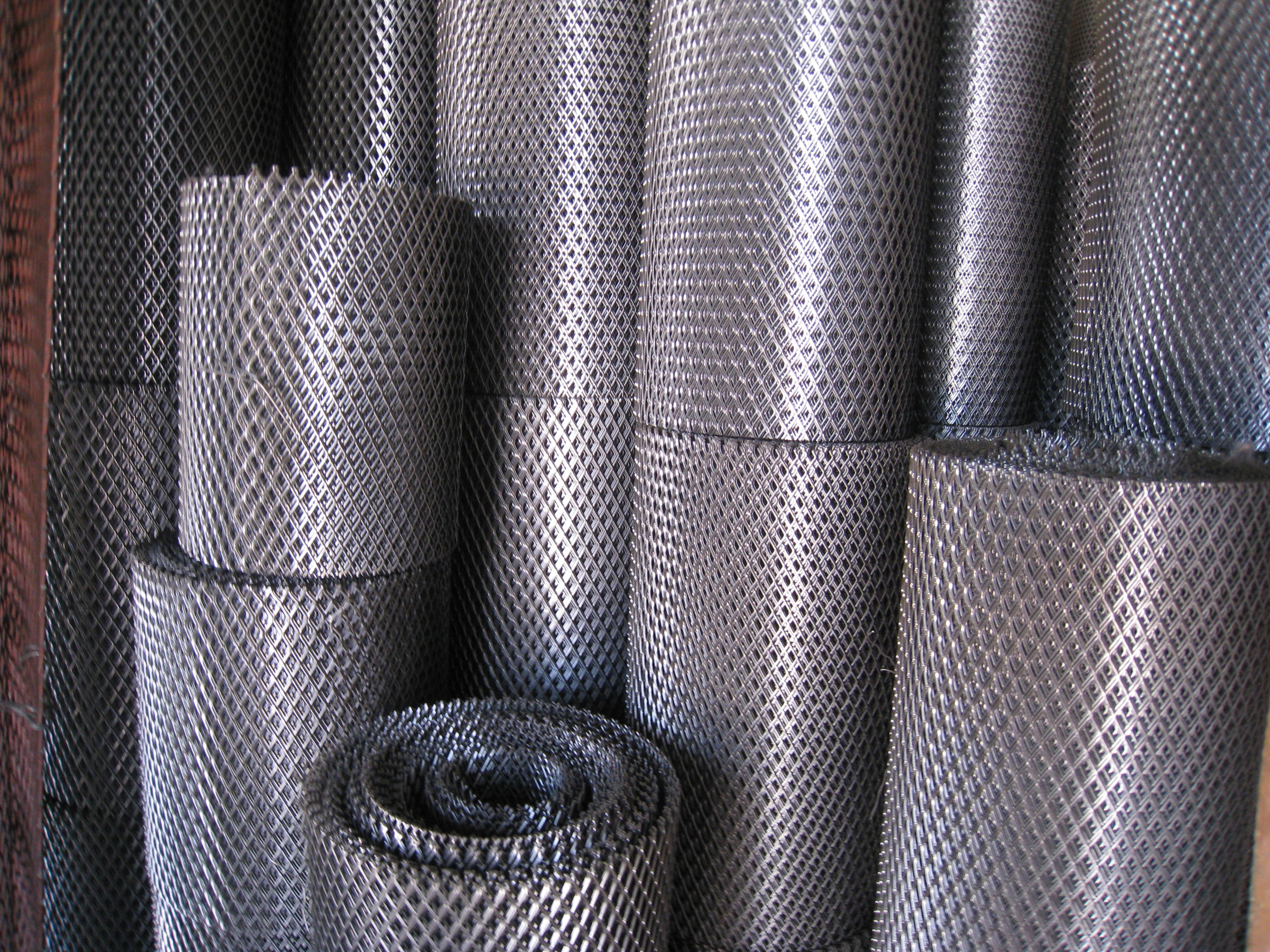 Hexagonal Expanded Metal Lath Sheet / Aluminium Mesh Gutter Guard Anodized