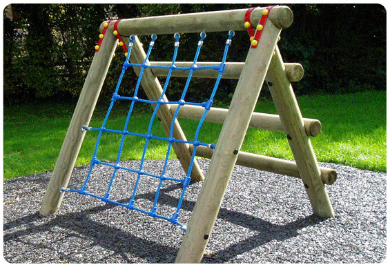 Kids Playground Climbing Net Commercial Outdoor Triangle Rope Scramble Net