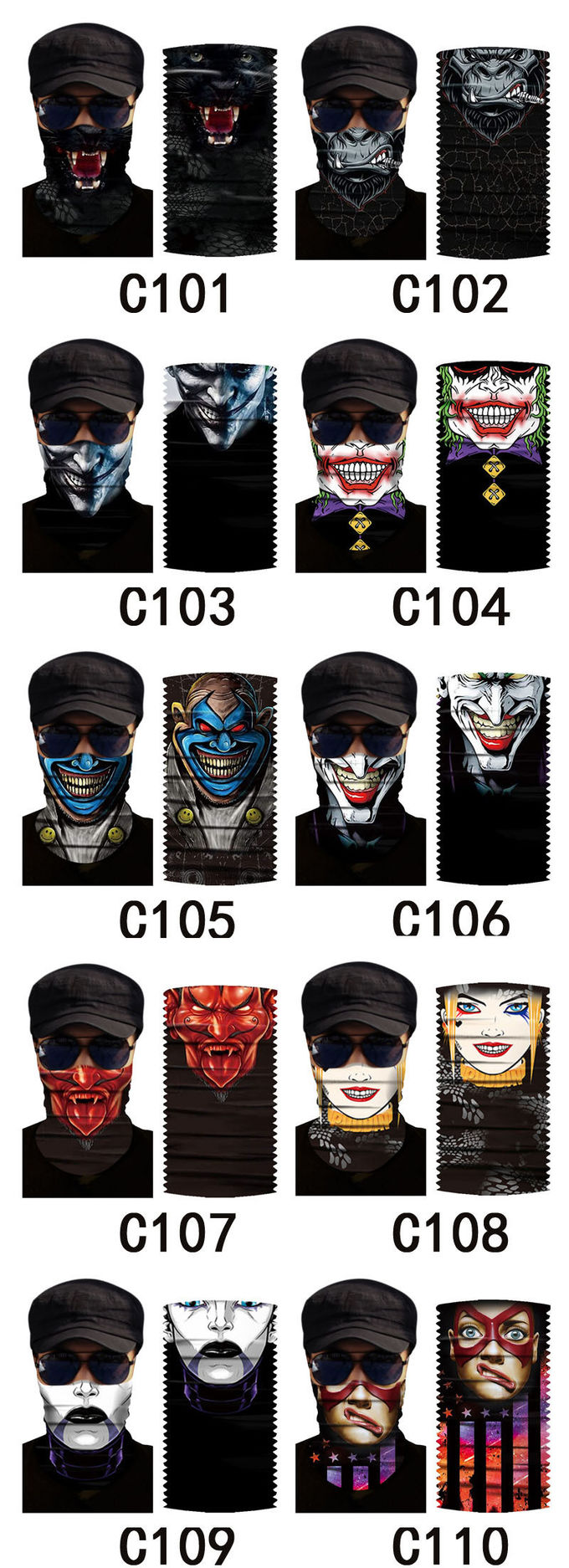 Printed Animals Sport Breathable Stretchy Tube Headwear