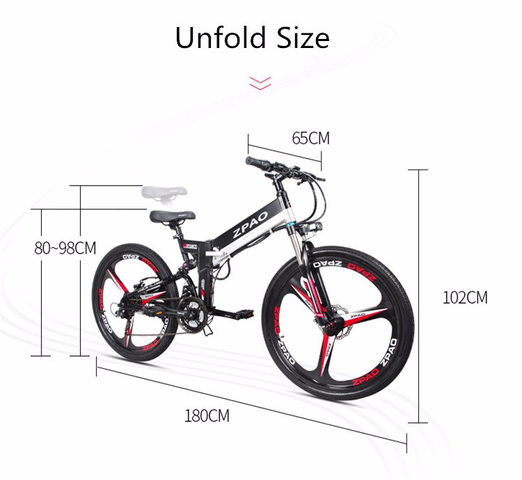 E-bicycle 26 Inch 48V 250W 350W Electric Mountain Bike With Integrated Wheel 10.4AH Hidden Battery E-bicycle