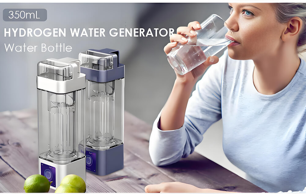 350ml Hydrogen Water Generator H2 Rich Water Bottle Cup 2000ppb - 9000ppb