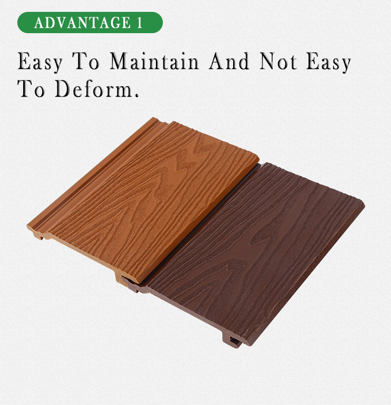 Customized Color WPC Extrusion Fluted Exterior Wall Panel for Modern Outdoor Cladding