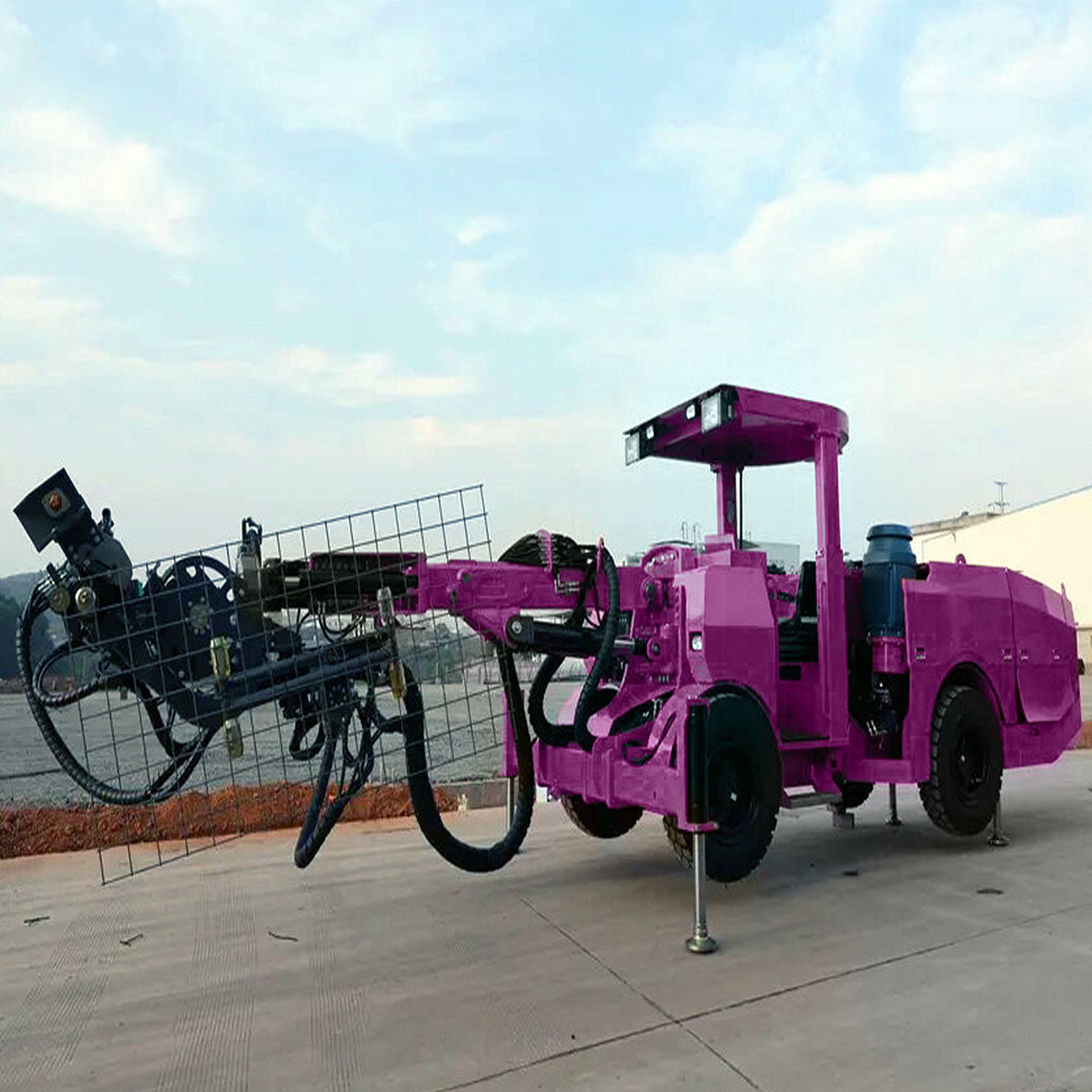Underground Jumbo Drilling Rig Machinery Hydraulic Borehole Tunnel Mining Drilling Rig