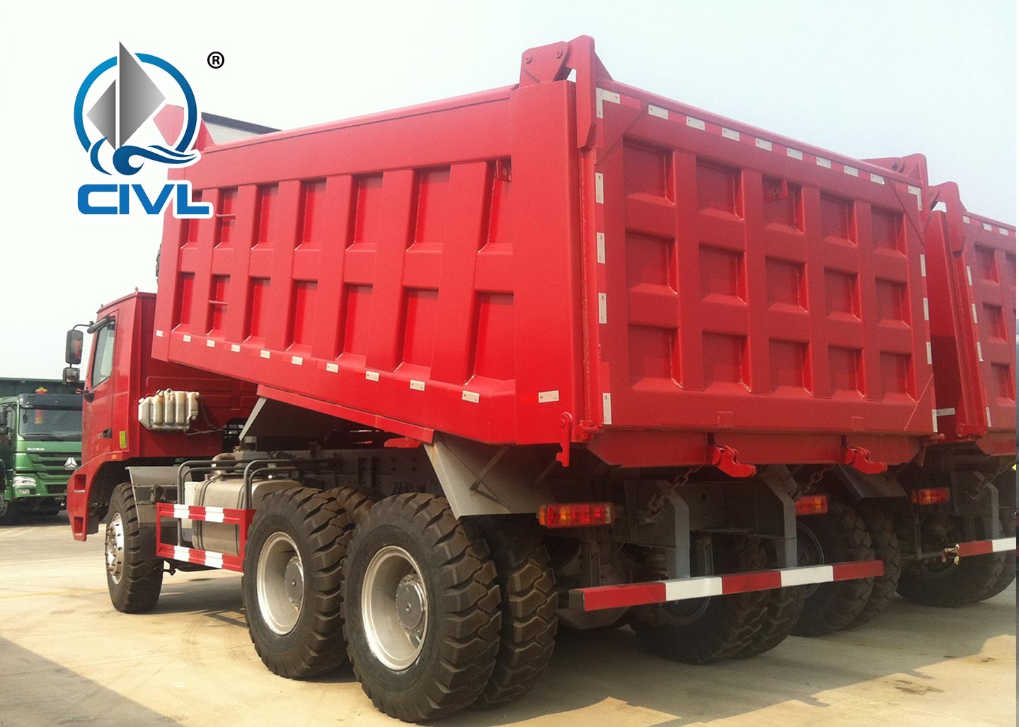 New Howo 70 Ton Mining Dump Truck Unloading And Transport Ore mining Tipper Truck