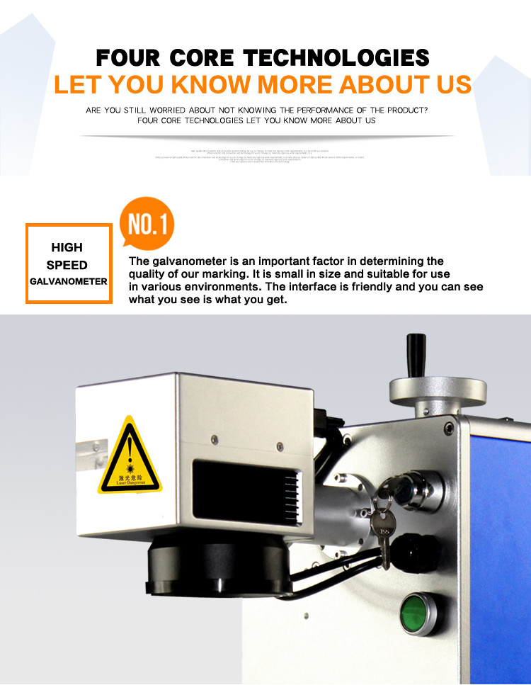 Fiber Laser Marking Machine 20w 30W 50w computer laser cutter engraver metal stainless
