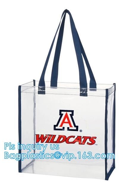 Bulk handle pvc cosmetic bags pvc mini cosmetic bag clear pvc bag, pvc tube handle bag with button closure, PVC Handle B