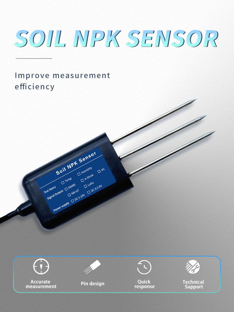 Smart Agriculture 3 in1 NPK Soil 3 Pin Sensor with RS485 Modbus Output and Performance